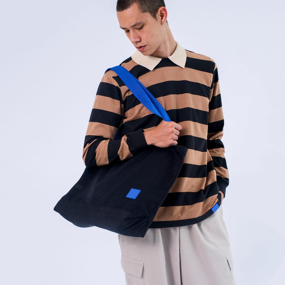 Totebag Tovas Two Tone Black-Blue