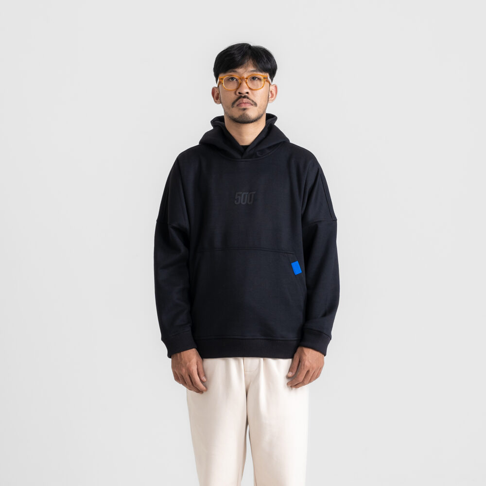 Hoodie Pullover Shoda Oversized Drop Shoulder